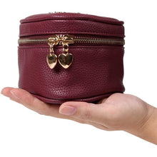 Load image into Gallery viewer, Heart Jewelry Case&lt;br&gt;Burgundy
