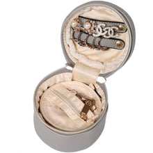 Load image into Gallery viewer, Round Jewelry Case&lt;br&gt;Pearl Grey
