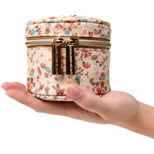 Load image into Gallery viewer, Round Jewelry Case&lt;br&gt;Blossom Tan
