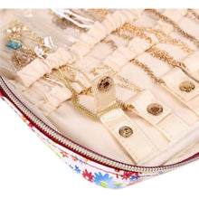 Load image into Gallery viewer, Jewelry Bag Large&lt;br&gt;Blossom Wine
