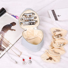 Load image into Gallery viewer, Heart Jewelry Case&lt;br&gt;Pearl Blue
