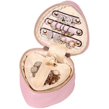 Load image into Gallery viewer, Heart Jewelry Case&lt;br&gt;Rose Pink

