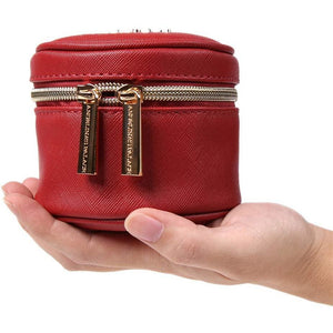 Round Jewelry Case<br>Brandy
