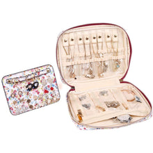 Load image into Gallery viewer, Jewelry Bag Large&lt;br&gt;Blossom Wine
