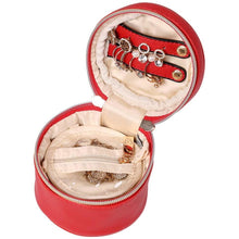 Load image into Gallery viewer, Round Jewelry Case&lt;br&gt;Light Red
