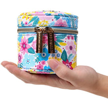 Load image into Gallery viewer, Round Jewelry Case&lt;br&gt;Blossom Blue
