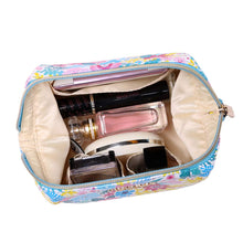 Load image into Gallery viewer, Makeup Bag&lt;br&gt;Blossom Blue

