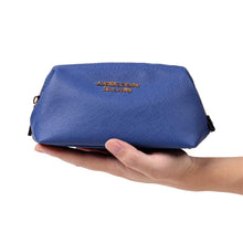 Load image into Gallery viewer, Makeup Bag&lt;br&gt;Dark Chambray
