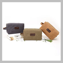Load image into Gallery viewer, Angelina&#39;s Palace Hanging Cosmetic Bag Canvas Essentials Toiletry Organizer Makeup Bag
