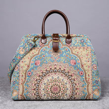 Load image into Gallery viewer, Mary Poppins Carpet Bag&lt;br&gt;Oriental Blue
