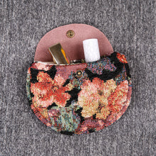Load image into Gallery viewer, Minimalist Style Leather Carpet Coin Purse&lt;br&gt;Floral Rose

