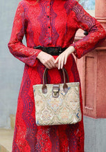 Load image into Gallery viewer, Mini Carpet Tote&lt;br&gt;Golden Age Beige
