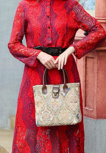 Mini Carpet Tote<br>Golden Age Beige
