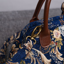Load image into Gallery viewer, Carpet Handbag&lt;br&gt;Floral Blue
