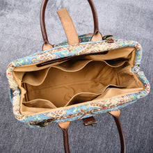 Load image into Gallery viewer, Mary Poppins Carpet Bag&lt;br&gt;Oriental Blue
