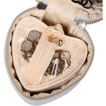 Load image into Gallery viewer, Heart Jewelry Case&lt;br&gt;Pearl Blue
