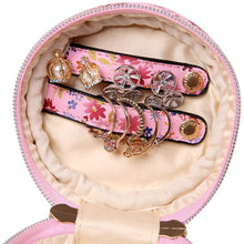 Load image into Gallery viewer, Round Jewelry Case&lt;br&gt;Blossom Pink
