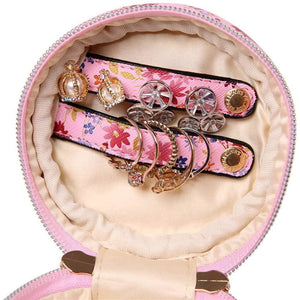 Round Jewelry Case<br>Blossom Pink