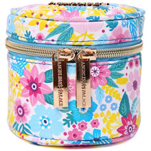 Load image into Gallery viewer, Round Jewelry Case&lt;br&gt;Blossom Blue
