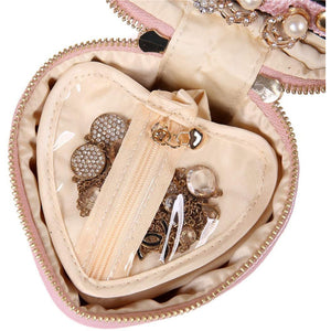 Heart Jewelry Case<br>Rose Pink