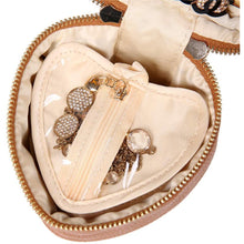 Load image into Gallery viewer, Heart Jewelry Case&lt;br&gt;Saddle
