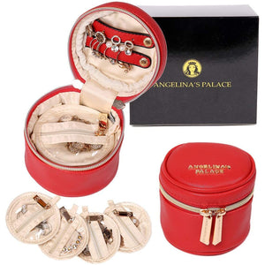Round Jewelry Case<br>Light Red