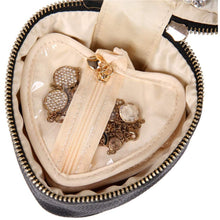 Load image into Gallery viewer, Heart Jewelry Case&lt;br&gt;Black
