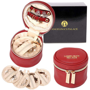 Round Jewelry Case<br>Brandy
