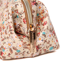 Load image into Gallery viewer, Makeup Bag&lt;br&gt;Blossom Tan
