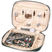 Load image into Gallery viewer, Jewelry Bag Large&lt;br&gt;Deep Evergreen
