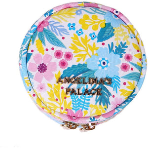 Round Jewelry Case<br>Blossom Blue
