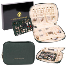 Load image into Gallery viewer, Jewelry Bag Large&lt;br&gt;Deep Evergreen
