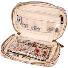 Load image into Gallery viewer, Jewelry Bag Small&lt;br&gt;Blossom Tan
