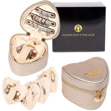 Load image into Gallery viewer, Heart Jewelry Case&lt;br&gt;Champagne
