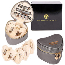Load image into Gallery viewer, Heart Jewelry Case&lt;br&gt;Pewter
