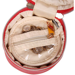 Round Jewelry Case<br>Light Red