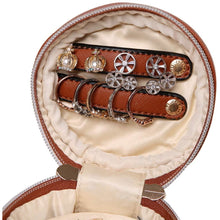 Load image into Gallery viewer, Round Jewelry Case&lt;br&gt;Bran
