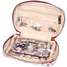 Load image into Gallery viewer, Jewelry Bag Small&lt;br&gt;Blossom Wine
