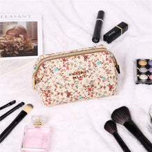 Load image into Gallery viewer, Makeup Bag&lt;br&gt;Blossom Tan
