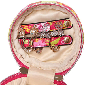 Round Jewelry Case<br>Blossom Fuschia