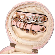 Load image into Gallery viewer, Round Jewelry Case&lt;br&gt;Soft Pink
