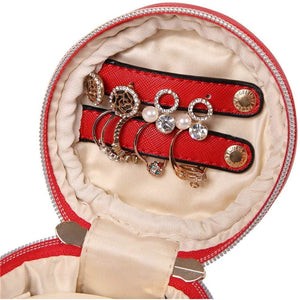 Round Jewelry Case<br>Light Red
