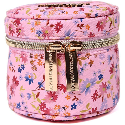 Round Jewelry Case Blossom Pink