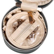 Load image into Gallery viewer, Round Jewelry Case&lt;br&gt;Deep Evergreen

