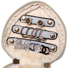 Load image into Gallery viewer, Heart Jewelry Case&lt;br&gt;Pearl Blue
