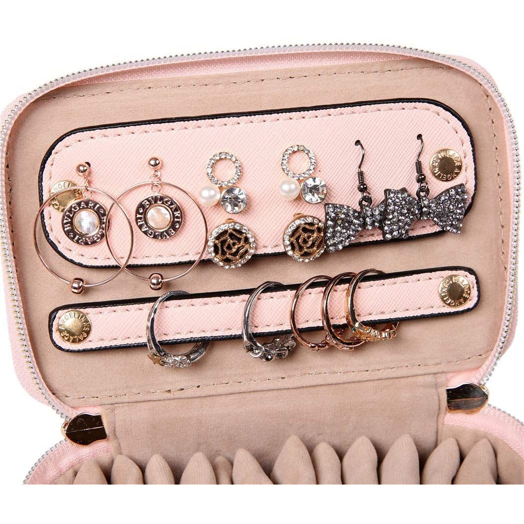 Jewelry Organizer Case Soft Pink