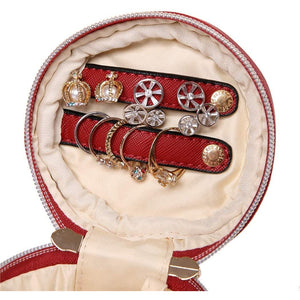 Round Jewelry Case<br>Brandy