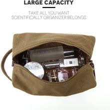 Load image into Gallery viewer, Angelina&#39;s Palace Hanging Cosmetic Bag Canvas Essentials Toiletry Organizer Makeup Bag
