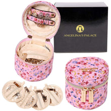 Load image into Gallery viewer, Round Jewelry Case&lt;br&gt;Blossom Pink

