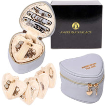 Load image into Gallery viewer, Heart Jewelry Case&lt;br&gt;Pearl Blue
